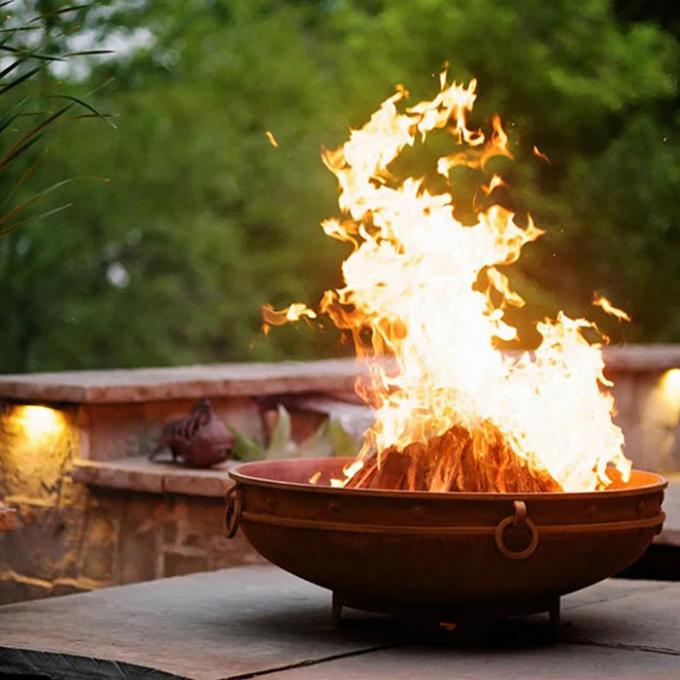 現代暖炉の屋外の暖房のCortenの鋼鉄木製の非常に熱い火ピットの庭屋外のFirepit