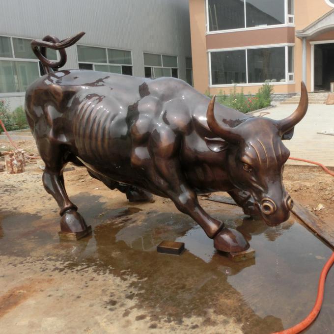 大きい動物の彫像の屋外の装飾のBullのブロンズ彫刻