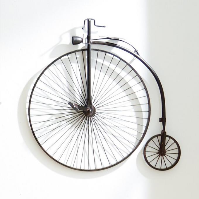 自転車の設計金属線の鋳鉄の金属の壁の芸術の装飾の家のためのレトロ3D鉄の壁の装飾