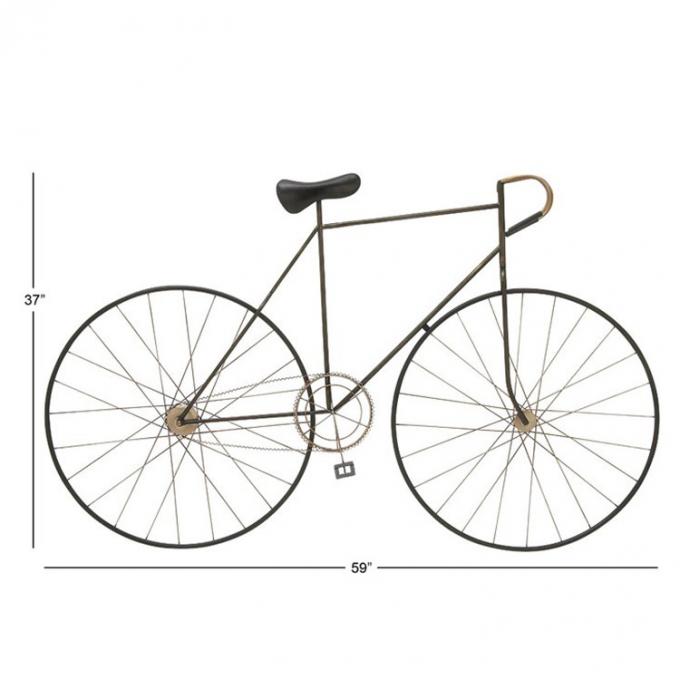 鉄の壁の装飾は金属の自転車の居間および家のための創造的な壁の芸術を手作りした